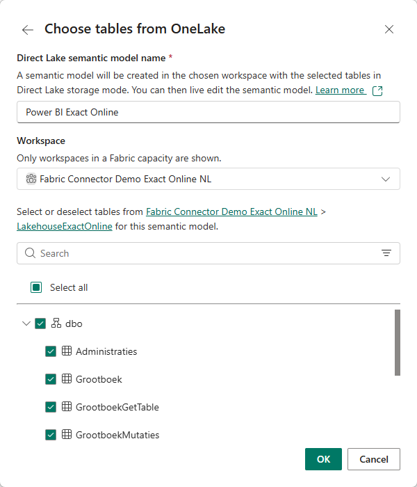 3.1 Import Power BI with Direct Lake - Power BI Connector